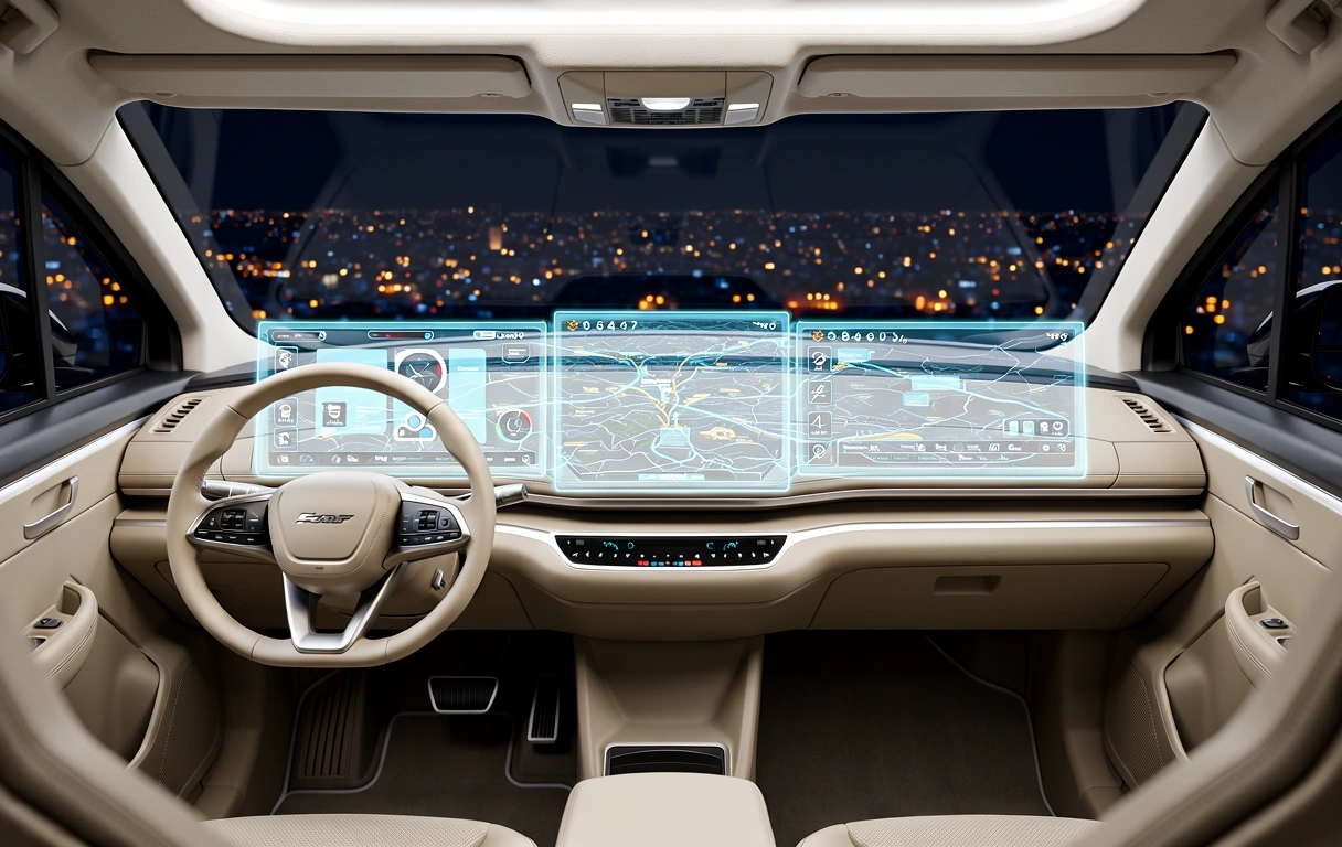 未来のモビリティの内装